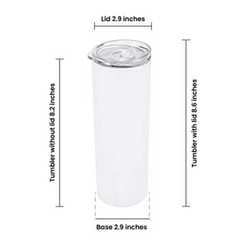 makerflo Glow in the Dark Sublimation Tumbler 20oz