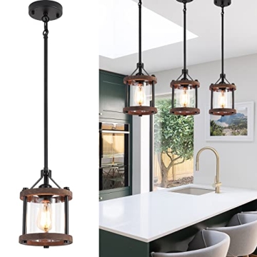 SGLfarmty Rustic Pendant Lights for Kitchen Island