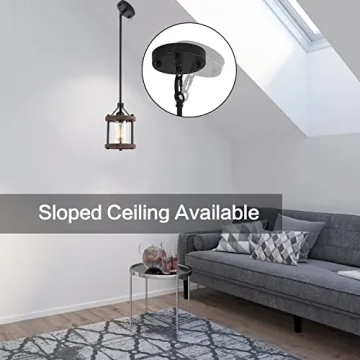 SGLfarmty Rustic Pendant Lights for Kitchen Island