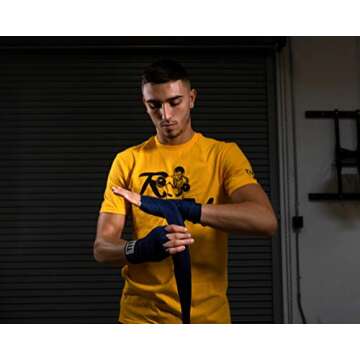 Title Boxing 180" Elastic Hand Wraps - Navy Blue