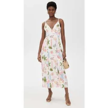 MINKPINK Gracie Panel Midi Dress - Tropical Chic Style