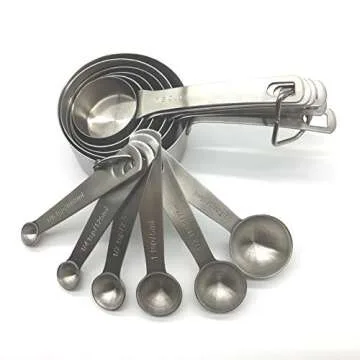 Heavy Duty Stainless Steel Measuring Cups and Spoons Set
