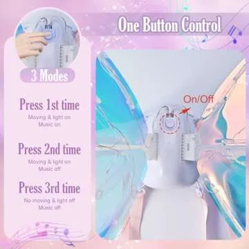 GOLDGE Light Up Fairy Wings for Kids and Women