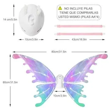 GOLDGE Light Up Fairy Wings for Kids and Women