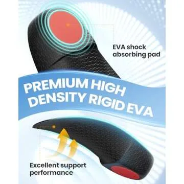 QBK 3/4 Arch Support Insoles for Plantar Fasciitis Relief