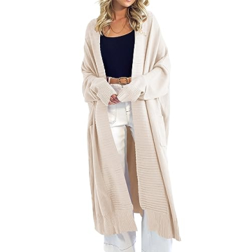 Danedvi Women's Cozy Long Cardigan 2024 Trendy Oversized