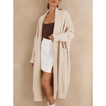 Danedvi Women's Cozy Long Cardigan 2024 Trendy Oversized