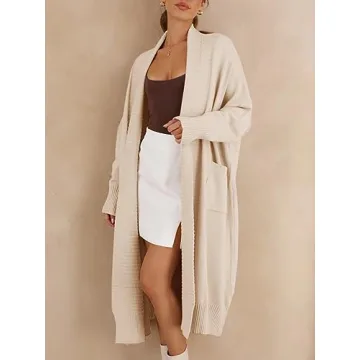 Danedvi Women's Cozy Long Cardigan 2024 Trendy Oversized
