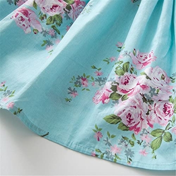 HILEELANG Little Girl Summer Floral Casual Dress Size 6