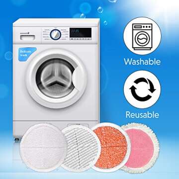 Eco-Friendly Mop Pads for Bissell Spinwave | MYSA 8-Pack