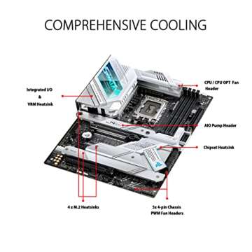 ASUS ROG Strix Z690-A Gaming WiFi D4 LGA1700(Intel® 12th Gen) ATX Gaming Motherboard(PCIe 5.0,DDR4,16+1 Power Stages,WiFi 6,2.5 Gb LAN,BT v5.2,Thunderbolt 4,4xM.2 and Front USB 3.2 Gen 2x2 Type-C)