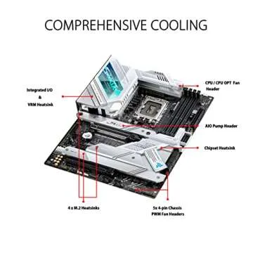 ASUS ROG Strix Z690-A Gaming WiFi D4 LGA1700(Intel® 12th Gen) ATX Gaming Motherboard(PCIe 5.0,DDR4,16+1 Power Stages,WiFi 6,2.5 Gb LAN,BT v5.2,Thunderbolt 4,4xM.2 and Front USB 3.2 Gen 2x2 Type-C)