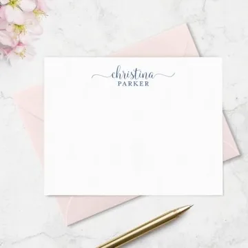 Personalized Note Cards with Custom Colors and Envelopes