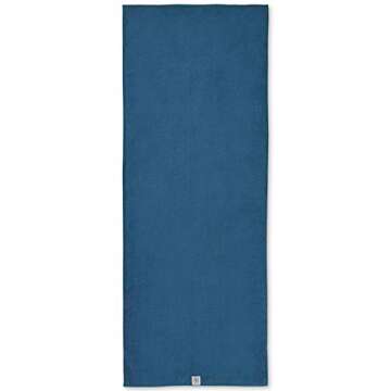 Gaiam Stay Put Yoga Towel Mat – Non-Slip Design