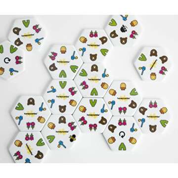 HoneyCombs Game: A Fun Matching Game for Kids and Families. Easy to Learn, Award Winning Tile Game, Educational, Gift for Kids and Adults Aged 5 and Up.