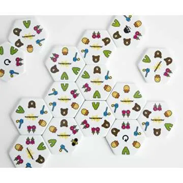 HoneyCombs Game: A Fun Matching Game for Kids and Families. Easy to Learn, Award Winning Tile Game, Educational, Gift for Kids and Adults Aged 5 and Up.