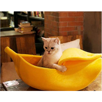 Petgrow Extra Large Banana Cat Bed for Cozy Lounging