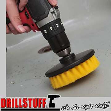 Cleaning Supplies for Home - Household Bathroom Accessories - Shower Cleaner Brush - Tile Grout Clea...