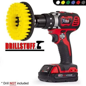 Cleaning Supplies for Home - Household Bathroom Accessories - Shower Cleaner Brush - Tile Grout Cleaner - Bathtub Scrubbing Tool - Bath Mat Hair Lifter - Cleaning Brush - Floor Cleaning Scrub Brush