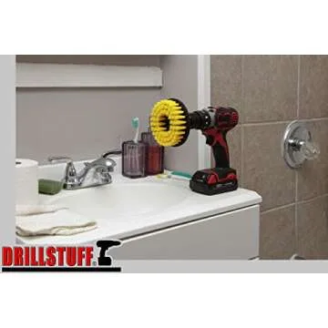 Cleaning Supplies for Home - Household Bathroom Accessories - Shower Cleaner Brush - Tile Grout Cleaner - Bathtub Scrubbing Tool - Bath Mat Hair Lifter - Cleaning Brush - Floor Cleaning Scrub Brush