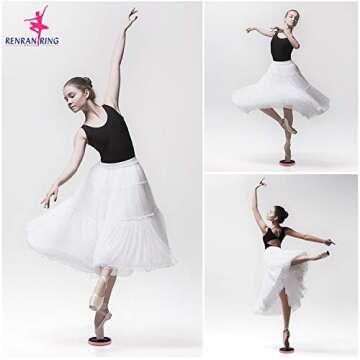 RENRANRING Ballet Turning Disc for Dancers, Turn Board for Gymnastics and Ice Skaters Practice Spin Balance—Gift for Dancer Learning, Pink