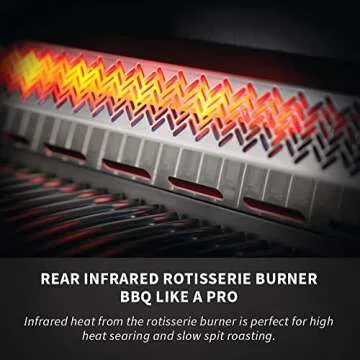 Napoleon Built-in Prestige 500 BBQ Grill, Stainless Steel, Propane Gas - BIP500RBPSS-3 With Infrared Rear Burner, Premium Barbecue For Grilling Masters