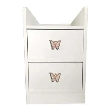 YES Time 5 Pieces Butterfly Shapes Drawer knobs, Zinc Alloy Door Pull Handles Knobs, Metal Decorative Cabinet Drawer Cupboard Pull Handles (KC Gold)