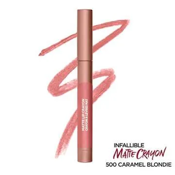 L'Oreal Paris Infallible Matte Lip Crayon - Caramel Blonde - Long Lasting Color