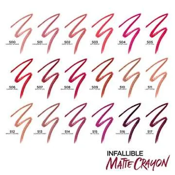 L'Oreal Infallible Matte Lip Crayon - Shop 18 Colors
