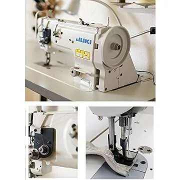 Juki DNU-1541S Industrial Sewing w/Safety Mechanism DNU 1541 Walking Foot Needle Feed,servo Motor,Table,lamp. DIY.