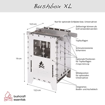 Bushbox XL Outdoor Stove Kit Perfect for Adventures