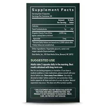 Gaia Herbs Vitex Berry Vegan Capsules for Women's Health