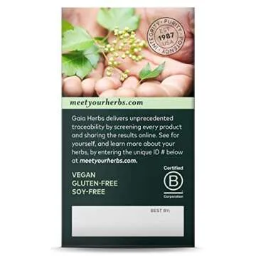 Gaia Herbs Vitex Berry Vegan Capsules for Women's Health