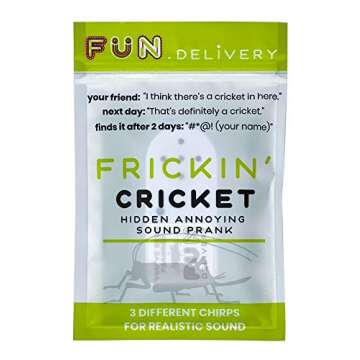 FUN delivery Frickin' Cricket: Hidden Chirping Sound Device to Prank Friends & Family – Fun Joke Toy for Parties & Offices – Perfect for Pranksters