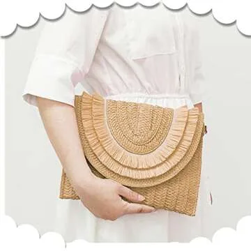 Chic QTKJ Woven Crossbody Bags for Women - 7 Colors Available