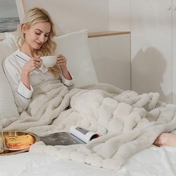 Cozy Bliss Faux Fur Throw Blanket for All Ages