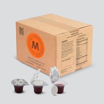The Miracle Meal Pre-filled Communion Cups and Wafer Set - Box of 250 - with 100% Trusted Concord Gr...