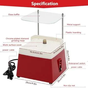 Portable Stained Glass Grinder - Compact & Powerful Tool