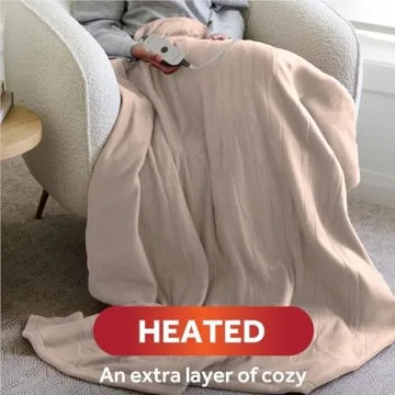 Sunbeam Royal Posh Heated Throw Adjustable Warmth