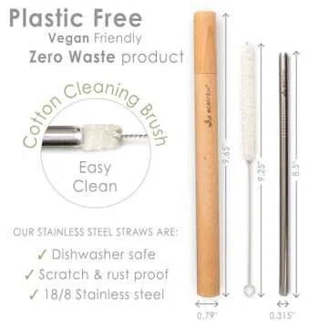 EcoTribe Metal Straws - Eco-Friendly Drinking Solution