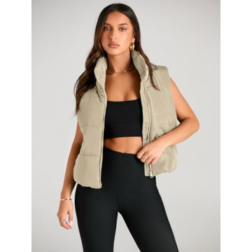 AUTOMET Puffer Vest Stylish Women's Winter Layering