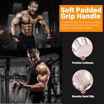 Heavy Duty Exercise Handles for Cable Machines & Gyms