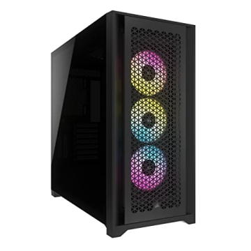 Corsair 5000D RGB Mid-Tower Case - 3X AF120 RGB Fans - Lighting Node PRO - High-Airflow Design - Rap...