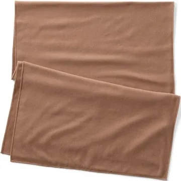 Lands' End Women's CashTouch Shawl Wrap Warm Tawny Brown