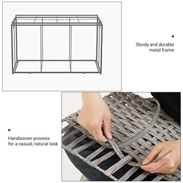 SONGMICS Foldable Storage Bin with Lid, 42.3 Gallon