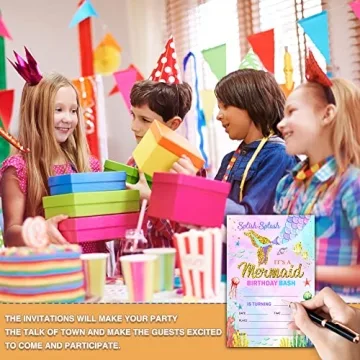 Enchanting Mermaid Birthday Invitations for Kids
