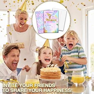 Enchanting Mermaid Birthday Invitations for Kids
