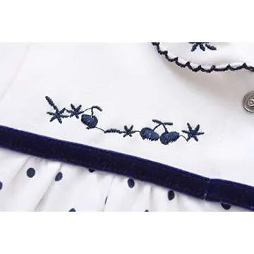 Hikido Newborn Baby Girl Button Romper Outfits Clothes with Adorable Cartoon Print Bodysuit for 0-3months Infant