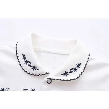 Hikido Newborn Baby Girl Button Romper Outfits Clothes with Adorable Cartoon Print Bodysuit for 0-3months Infant