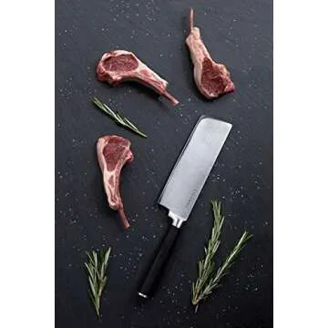 Ginsu Chikara Series Forged 19-Piece Japanese Knife Set, Black - Premium Cutlery Set with 420J Stainless Steel Kitchen Knives and Bamboo Block